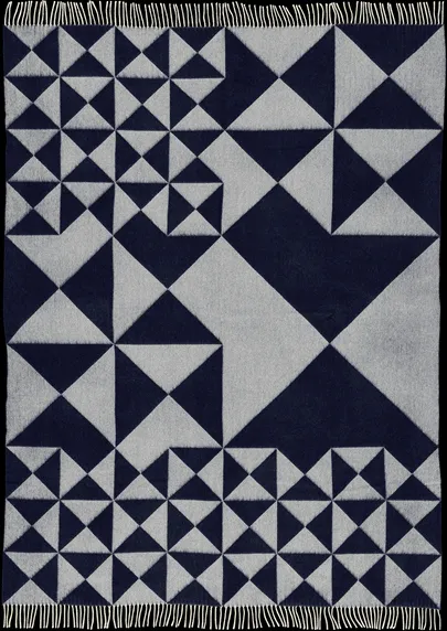 Verpan Mirror Plaid Blå