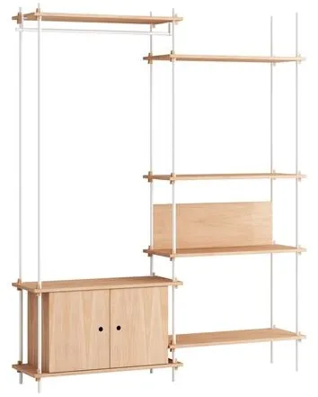 MOEBE S.200.2.G Reol System Eg/hvid